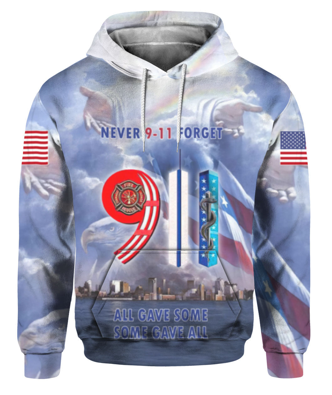911 Anniversary We Will Never Forget Patriot Day Hoodie For Men & Women