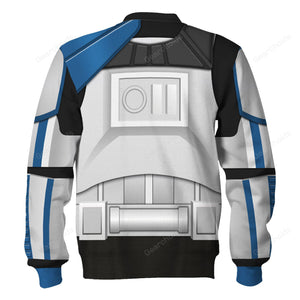 Star Wars Captain Rex Costume Hoodie Sweatshirt Sweatpants SWHS35