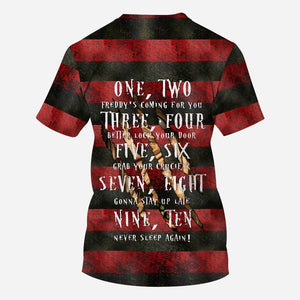 Sweet Dreams Freddy's Coming For You At Halloween - 3D TShirt