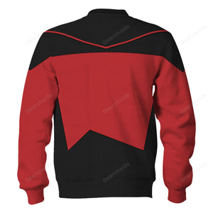 Star Trek Picard The Next Generation Red Costume Hoodie Sweatshirt Sweatpants