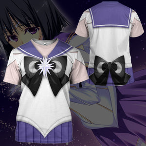 Sailor Saturn Costume Cosplay T-Shirt 3D