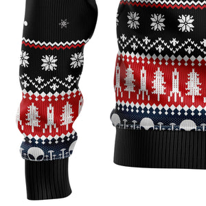 Alien Ugly Christmas Sweater For Men And Women