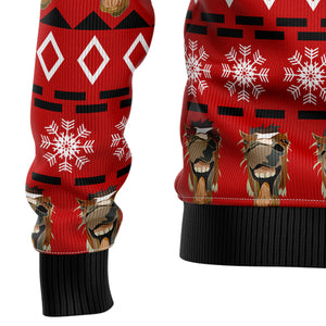 Christmas Funny Horse Ugly Sweatshirt For Men And Women