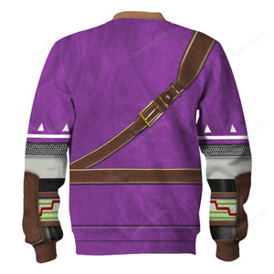 Purple Link Attire Hoodie Sweatshirt Sweatpants ZDHS48