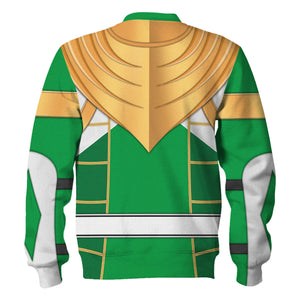 Green Ranger Dragon Shield Mighty Morphin Cosplay - Hoodie Set, Sweatshirt, Sweatpants PRHS96