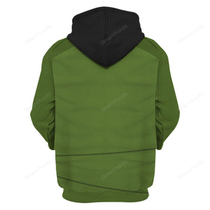 Star Trek Captain Pike Green Costume Hoodie Sweatshirt Sweatpants