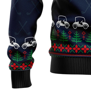 Ho Ho Hole In One Ugly Christmas Sweater