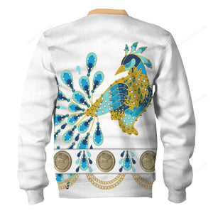 Elvis Presley Peacock Outfit - Costume Cosplay  Hoodie Sweatshirt Sweatpants