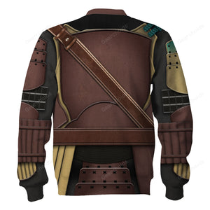 Star Wars Mandalorian Samurai Cosplay Hoodie Sweatshirt Sweatpants Tshirt Hawaiian shirt SWHS36