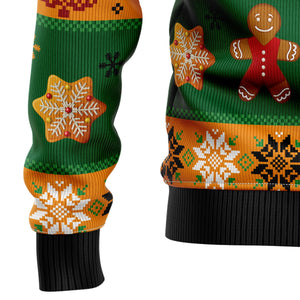 Oh Snap Gingerbread Ugly Christmas Sweater