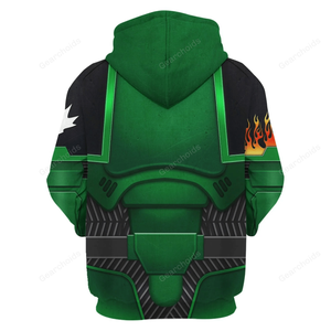 Warhammer Space Marines Salamanders - Costume Cosplay Hoodie Sweatshirt Sweatpants WHHS06