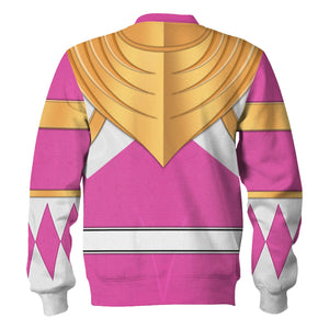 Pink Ranger Dragon Shield  Mighty Morphin Power Ranger - Hoodie Set, Sweatshirt, Sweatpants PRHS26