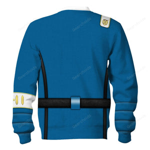 Star Trek Wrath Of Khan Kirk Spock Starfleet Blue Hoodie Sweatshirt Sweatpants