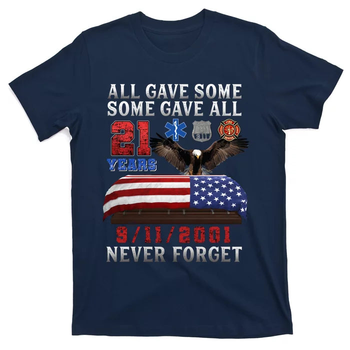 911 Never Forget 21st Anniversary Firefighters Unisex Shirt