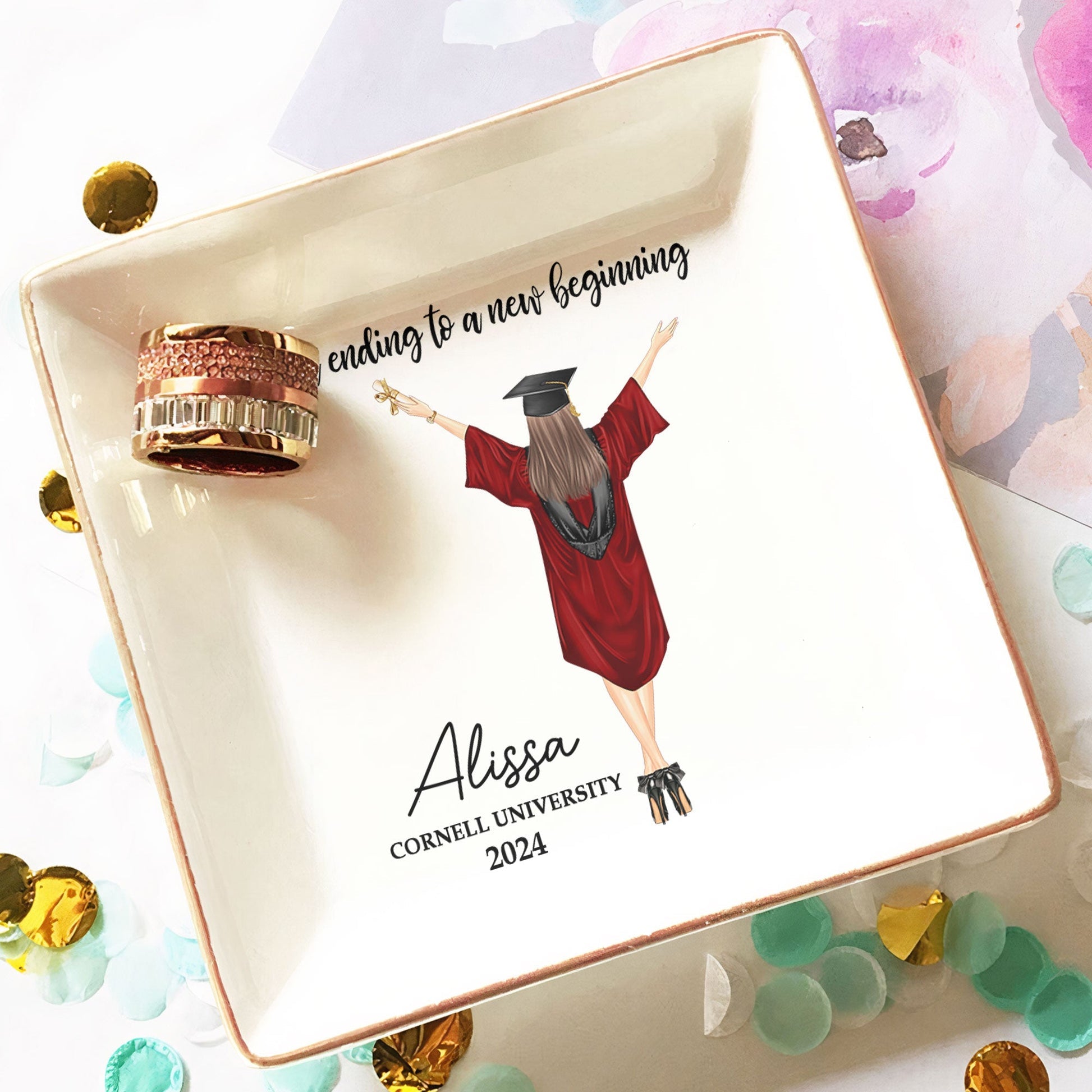 A Sweet Ending To A New Beginning Personalized Jewelry Dish_3