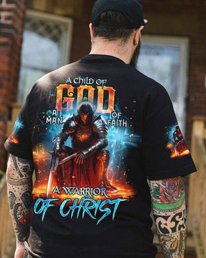 A Warrior Of Christ - Men's All Over Print Shirt - AT407014