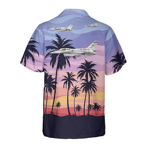 Aircraft On Sunset Hawaiian Shirt, Aircraft Hawaiian Shirt For Men And Women