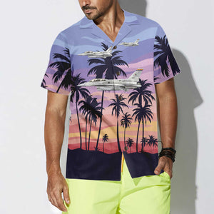 Aircraft On Sunset Hawaiian Shirt, Aircraft Hawaiian Shirt For Men And Women