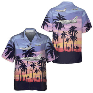 Aircraft On Sunset Hawaiian Shirt, Aircraft Hawaiian Shirt For Men And Women