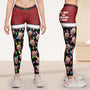 All I Want For Christmas Silly Xmas Leds Custom Face Personalized Photo Leggings_2