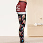 All I Want For Christmas Silly Xmas Leds Custom Face Personalized Photo Leggings_4