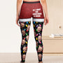 All I Want For Christmas Silly Xmas Leds Custom Face Personalized Photo Leggings_5
