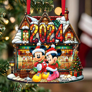 All I Want For Christmas Is You - Personalized Magic Mouse Window Hanging Suncatcher Ornament DN100