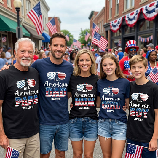 All_American_Family_Matching_Shirt_Personalized_Shirt_1