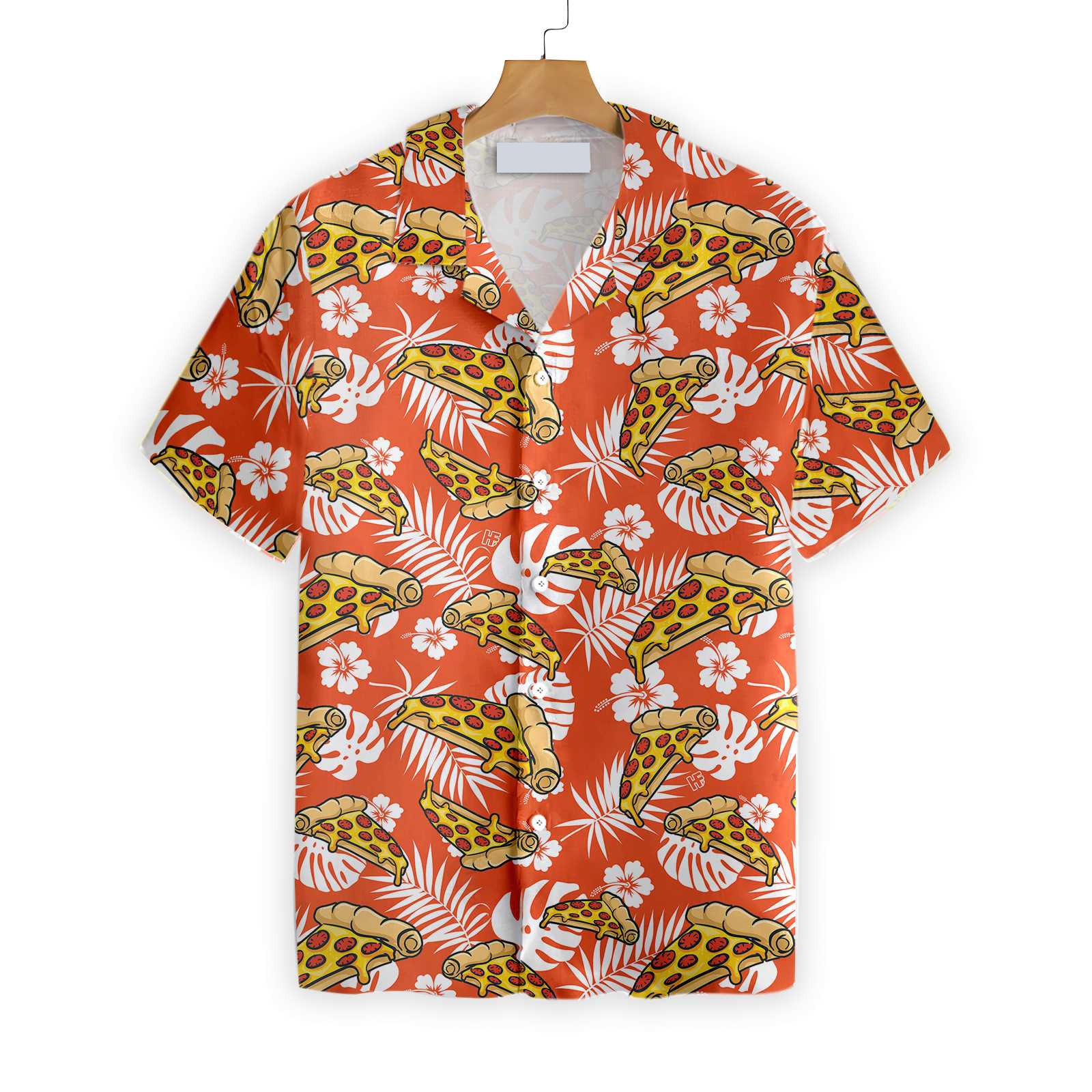 Aloha Tropical Pizza Shirt For Men Hawaiian Shirt