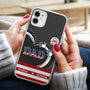 America250AnniversaryGrandpaDadKidsHandprints PersonalizedClearPhoneCase LV246 NEL3450 MK2