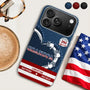 America250AnniversaryGrandpaDadKidsHandprints PersonalizedClearPhoneCase LV246 NEL3450 MKDEF