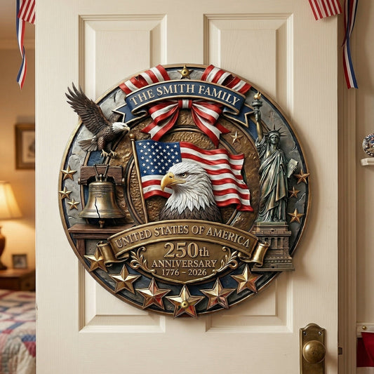 America250thAnniversaryPatriotic2026 PersonalizedMetalSign_8inches1