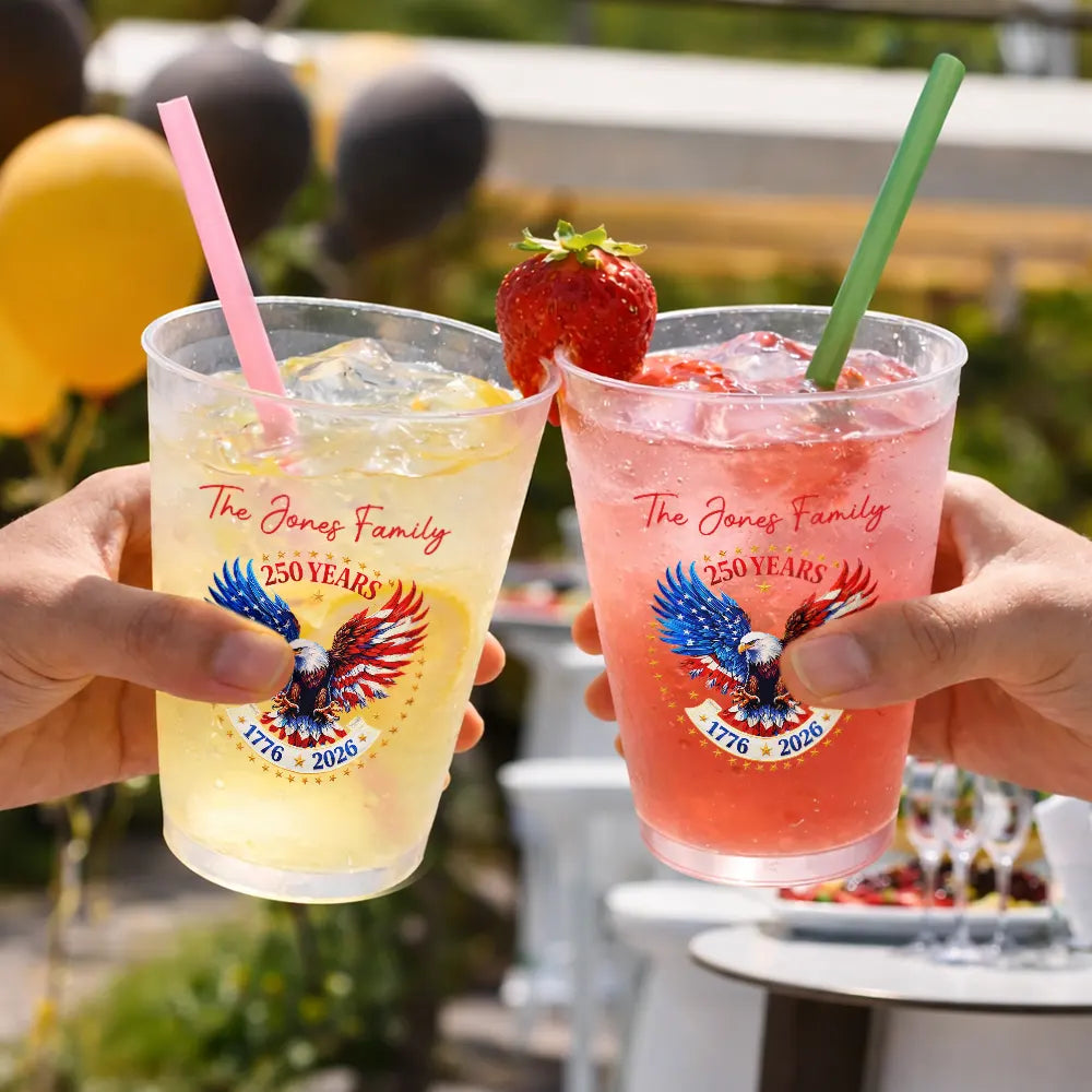 America250thAnniversaryUSPridePatrioticEagle PersonalizedFrostedCups DH480 HAL4127 MKWEB3