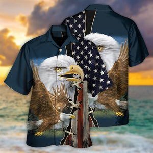 America Eagle Wildlife Faith Hawaiian Shirt