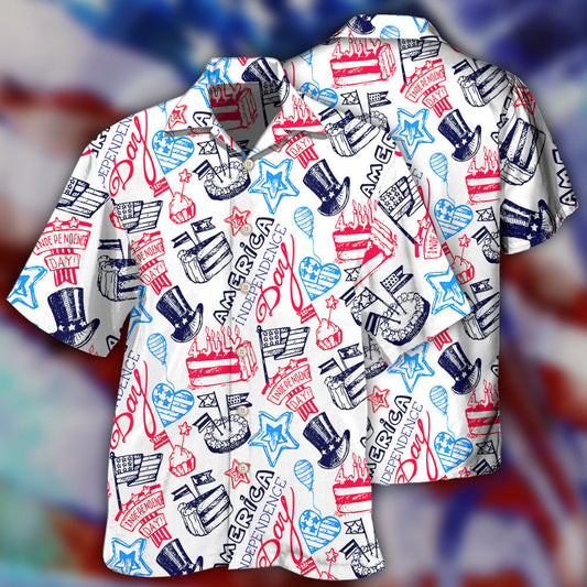 AmericaIndependenceDayArtStyle HawaiianShirt OwlOhh_4623_2