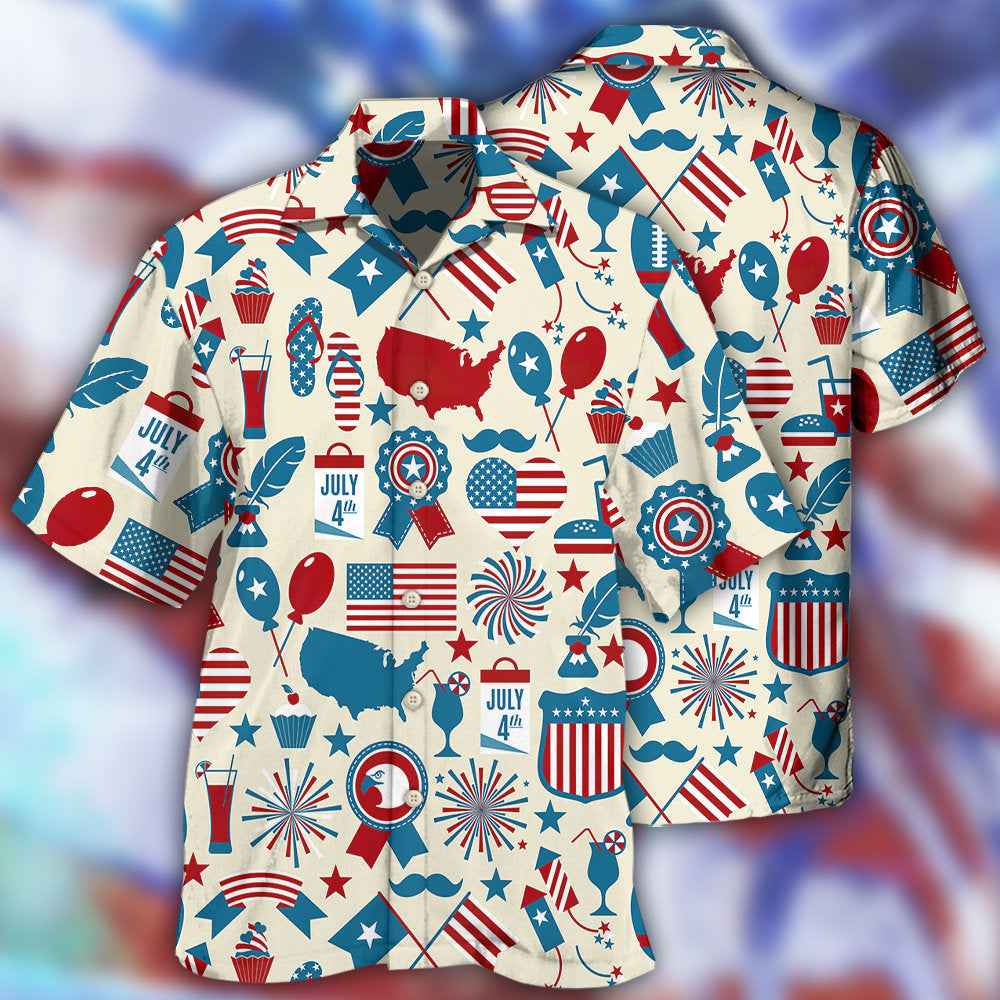 AmericaIndependenceDayFourthofJulyIndependenceDaySymbols HawaiianShir