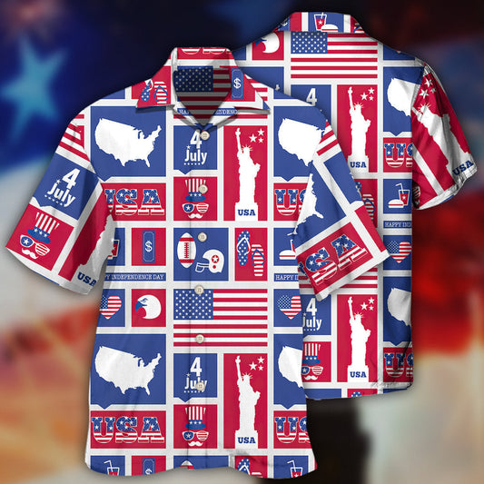 AmericaIndependenceDayHappyAmerica HawaiianShirt OwlOhh_5262_2