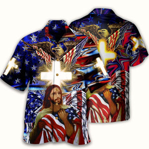 America Jesus Bless Hawaiian Shirt