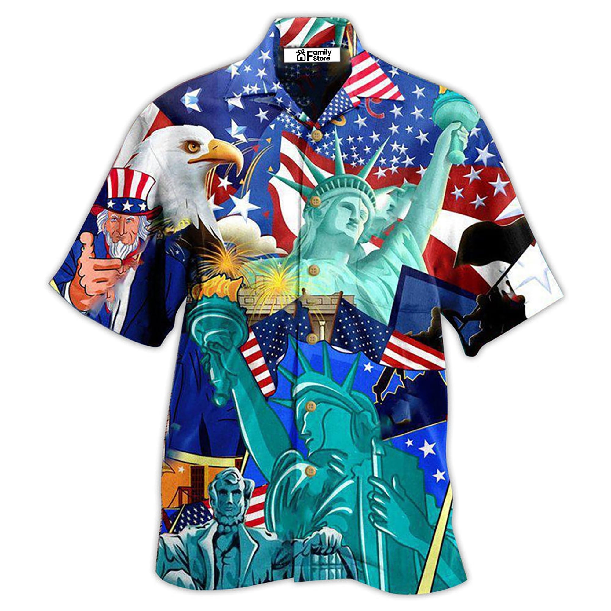 America Patriotism Is Voluntary Hawaiian Shirt