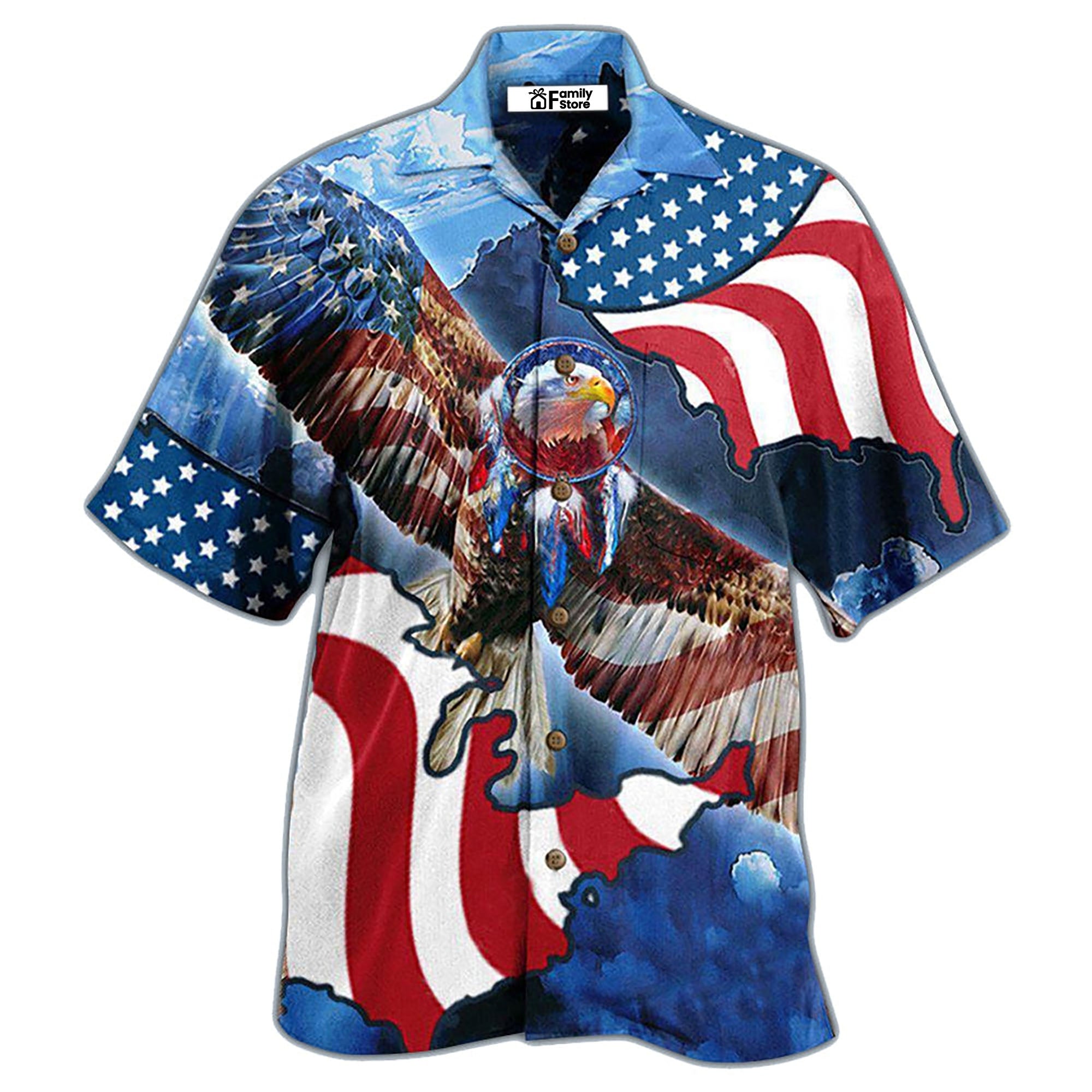 America Special Patriotic Eagle Hawaiian Shirt