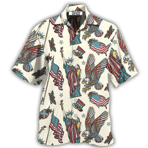 America Symbols Basic Style Hawaiian Shirt