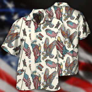 America Symbols Basic Style Hawaiian Shirt