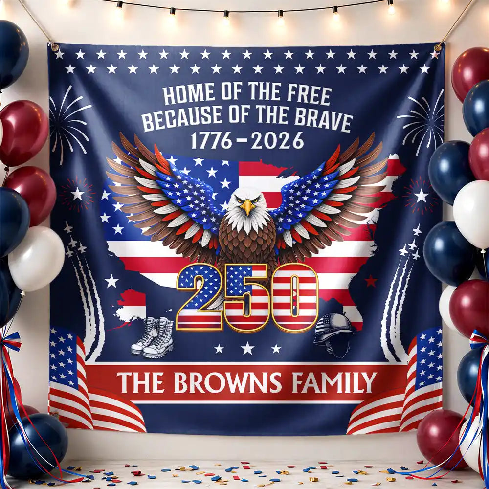 AmericaTheBeautiful250thCelebrating PersonalizedBackdrop LV215 ANA049 MK1