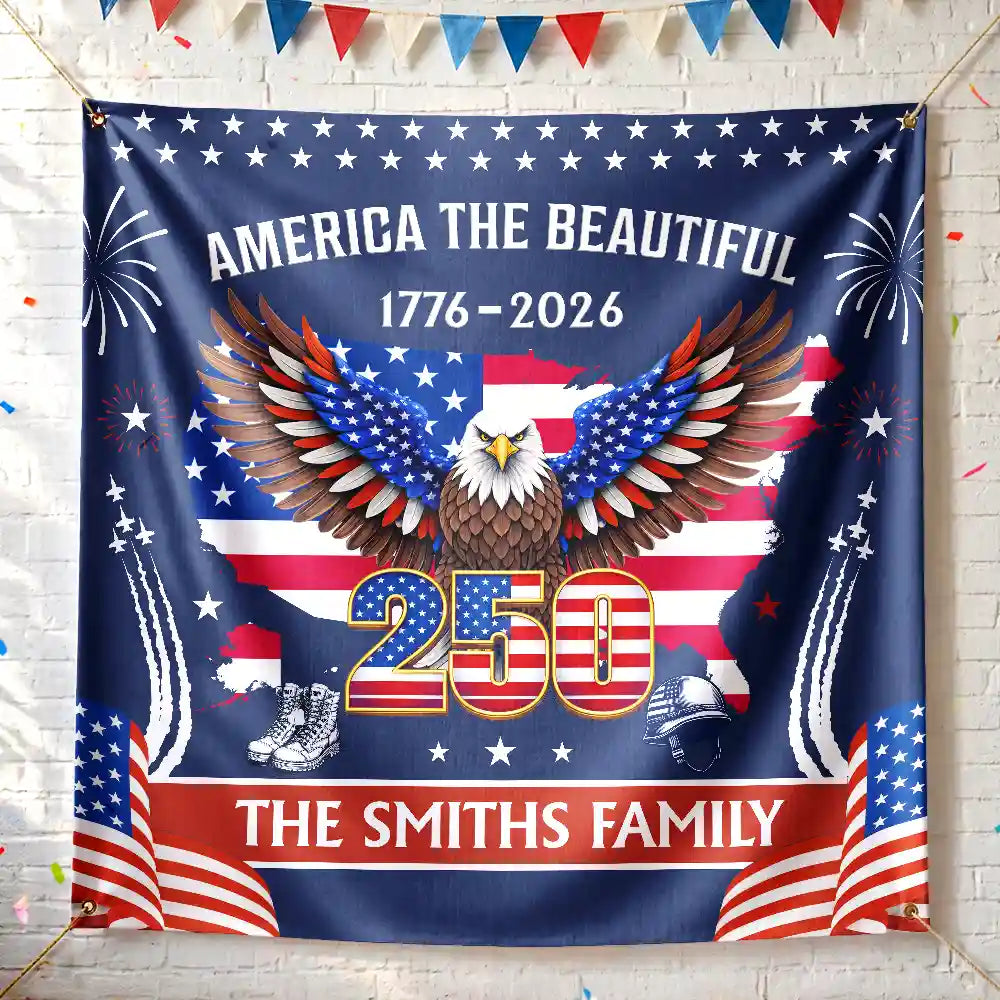AmericaTheBeautiful250thCelebrating PersonalizedBackdrop LV215 ANA049 MK4