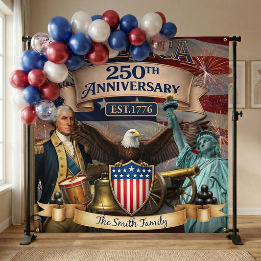 America_250Th_Birthday_Patriotic_2026_Decors_Personalized_Backdrop_2