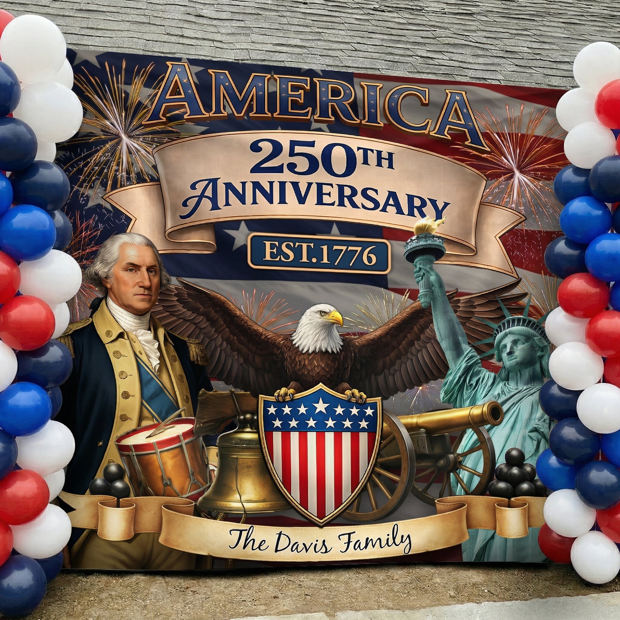 America_250Th_Birthday_Patriotic_2026_Decors_Personalized_Backdrop_5