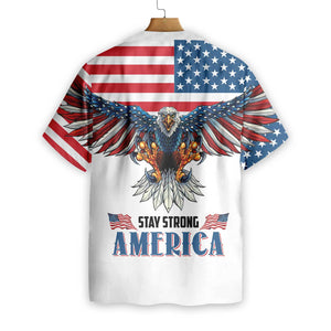 American Eagle Stay Strong Shirt For Men Hawaiian Shirt