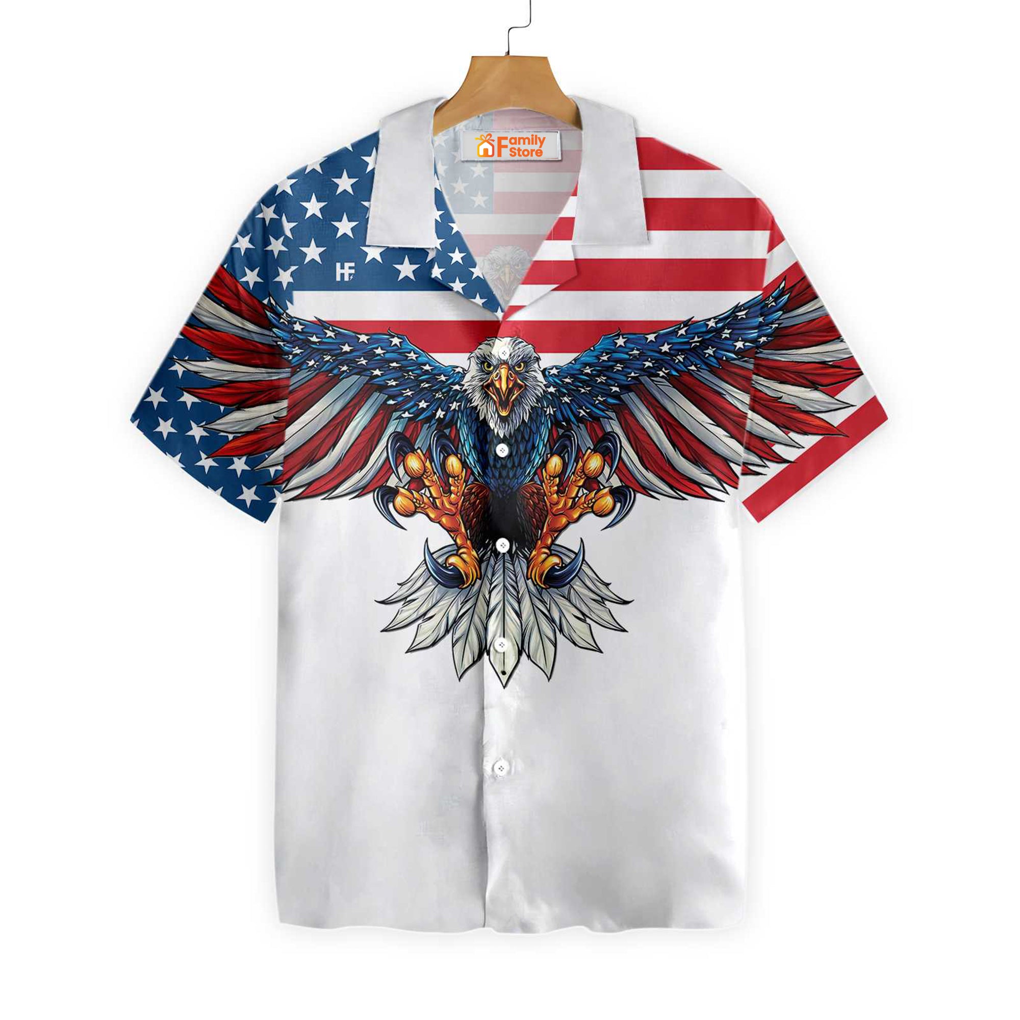 American Eagle Stay Strong Shirt For Men Hawaiian Shirt