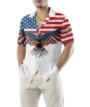 American Eagle Stay Strong Shirt For Men Hawaiian Shirt