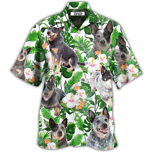 Australian Cattle Dog Tropical Floral - Hawaiian Shirt